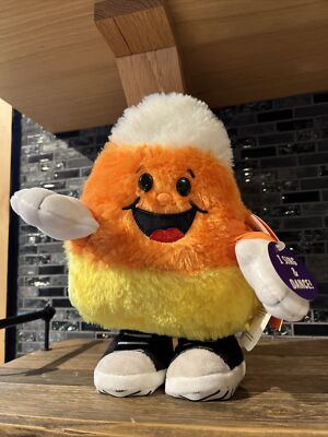 Hallmark Dancing Candy Corn Plush Stuffed 10'' Halloween Singing Tricky Treat