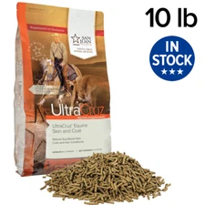 UltraCruz Equine Skin and Coat Pellet Supplement for Horses 10lb (46 Day Supply)