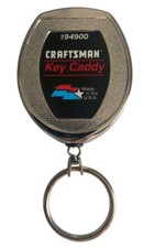 Vintage Craftsman Retractable Key Return Caddy Chain 22 inch chain Made in USA