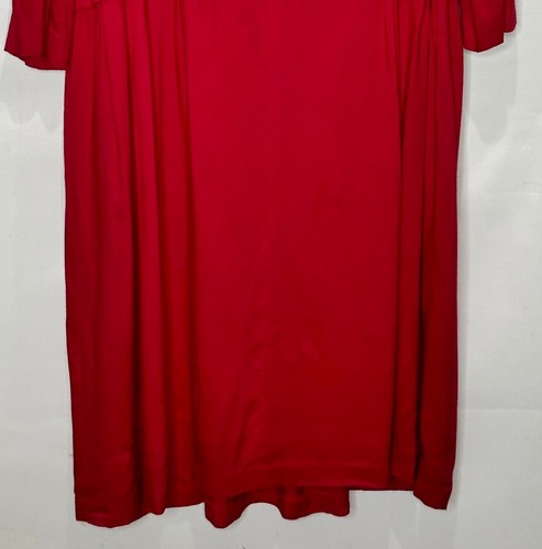 Vtg Kathie Lee for Plaza South Petites Woman’s Dress 14 1992 Red Beads & Buttons - Picture 6 of 9