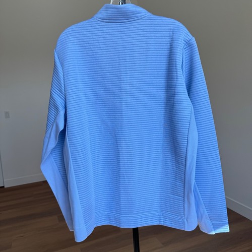 Men's Adidas Golf Pullover Blackhorse Golf Club 1/4 Zip Sweatshirt Blue L - Picture 4 of 6