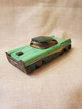 Vintage Green Ford Fairlane 500 Tin Litho Friction Toy Car Japan