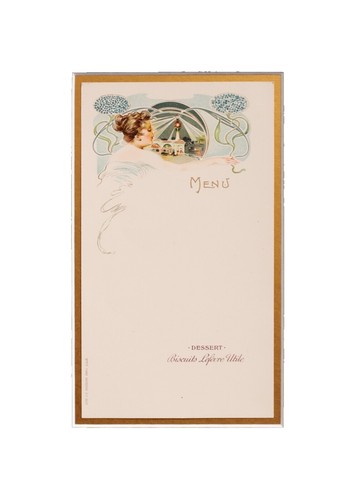 1897 Jardin de Paris - Jules Cheret - Vintage French Art Nouveau