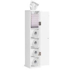 Compact Toilet Tissue Storage Tower Freestanding Paper Storage Holder Detachable