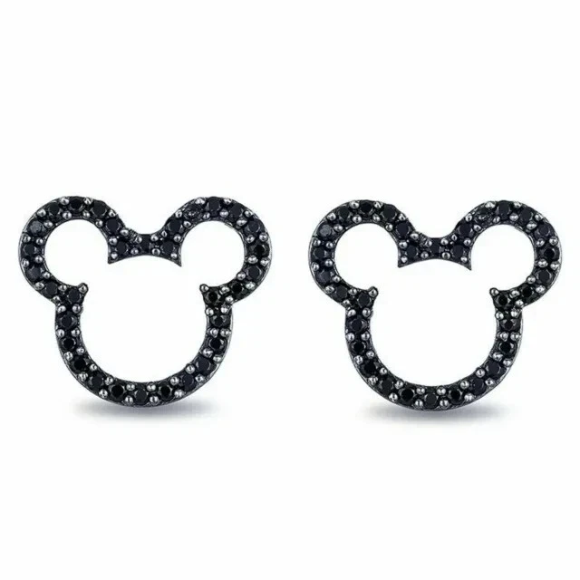 Mickey diamond earrings clearance