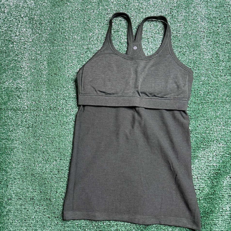 Lululemon Olive Green Racerback Basic Athletic Wo… - image 15