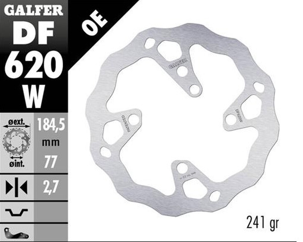Disque de frein arrière Beta Evo 250 2T pour le remplacement d'usure
