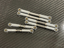 6pcs Aluminum Steering  Suspension Link Set for Arrma Big Rock 4x4 3S Silver