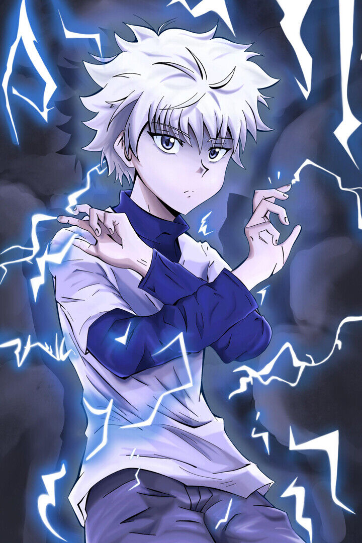 Killua Hunter X Hunter Anime poster, High Quality