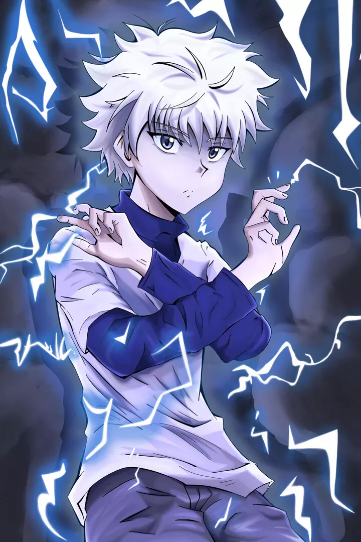 Wallpaper : Hunter x Hunter, Killua Zoldyck, white hair, running