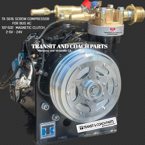S616 TK SCREW COMPRESSOR FOR BUS AC (FULLY LOADED) AND OEM CLUTCH 2-5V ...