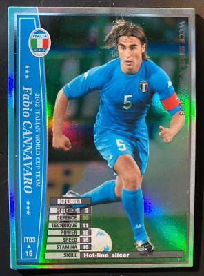 2002-03 Panini WCCF Italian World Cup team Fabio Cannavaro Italy