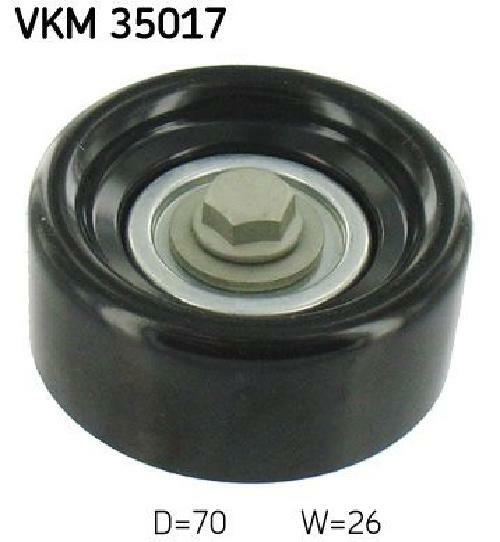 V-Ribbed Belt Deflection/Guide Pulley SKF VKM 35017 Fits Chevrolet Opel Saab - Image 10