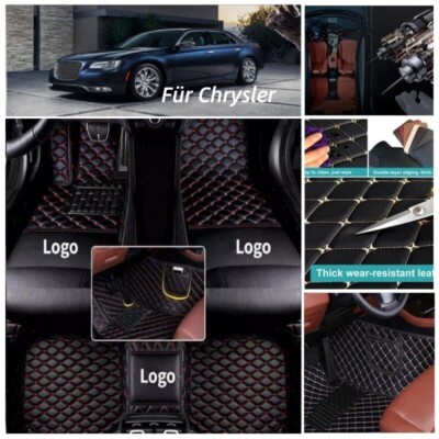 Wasserdicht Fußmatten für CHRYSLER Automatten Autoteppiche Liners PU Leder