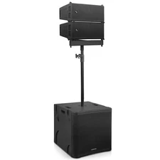 Sound Town Line Array Set:2xDual 6.5" Powered Speaker+18" Sub (ZS-A26X2-18S)