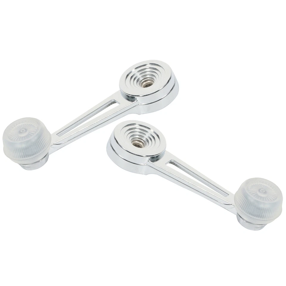 2x Chrome Silver Window Handles Inside Left Right For 73-79 Ford Ranchero Crank Foto 2 de 4