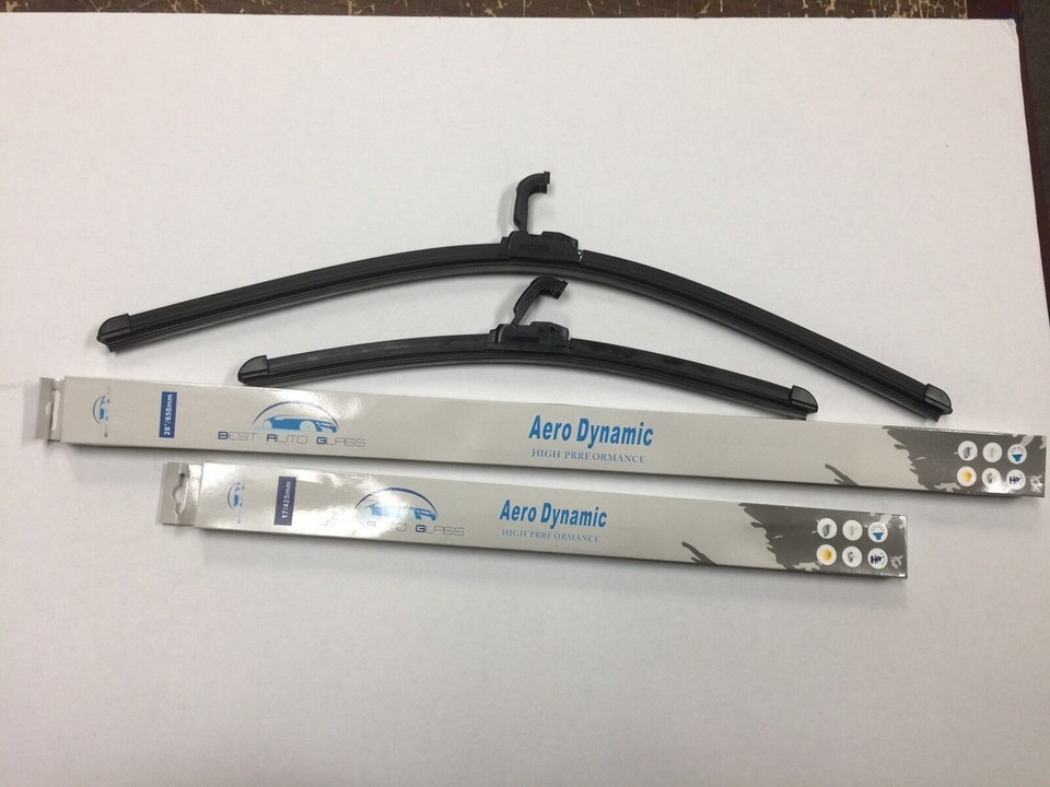 2-Piece Frameless Wiper Blades For 2003-2007 Honda Accord - 18" & 26" J-Hook Bracketless