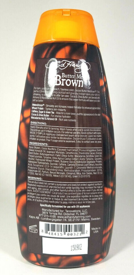 Ed Hardy BUTTER ME BROWN Indoor Tanning Bed Lotion 10 oz