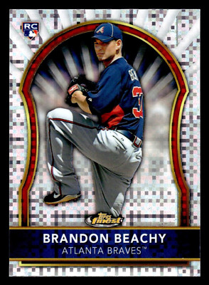 2011 Topps Finest Brandon Beachy Rookie X-Fractor #77 -/299 - Atlanta Braves