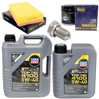 MotoröL Filter Set 5W-40 6 Liter + ÖLablassschraube FüR VW Transporter VI 2.0