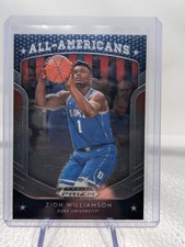 Zion Williamson 2019 Panini Prizm Draft Picks All-Americans Duke Insert #100