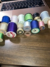 Lot of 14 Sewing Thread, Some Spools Fairly Full, A Few Not So Much -Pictures