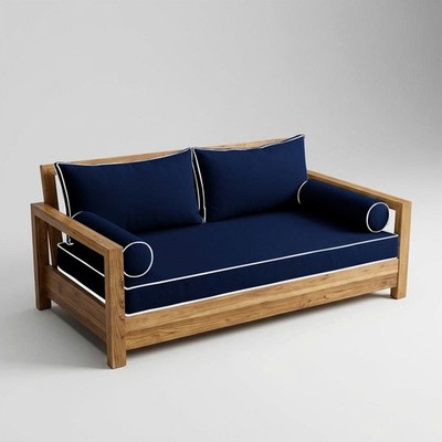COVER ONLY STYLE 2 Mattress Pillow Daybed Porch Swing Contrast Trim Full AD101