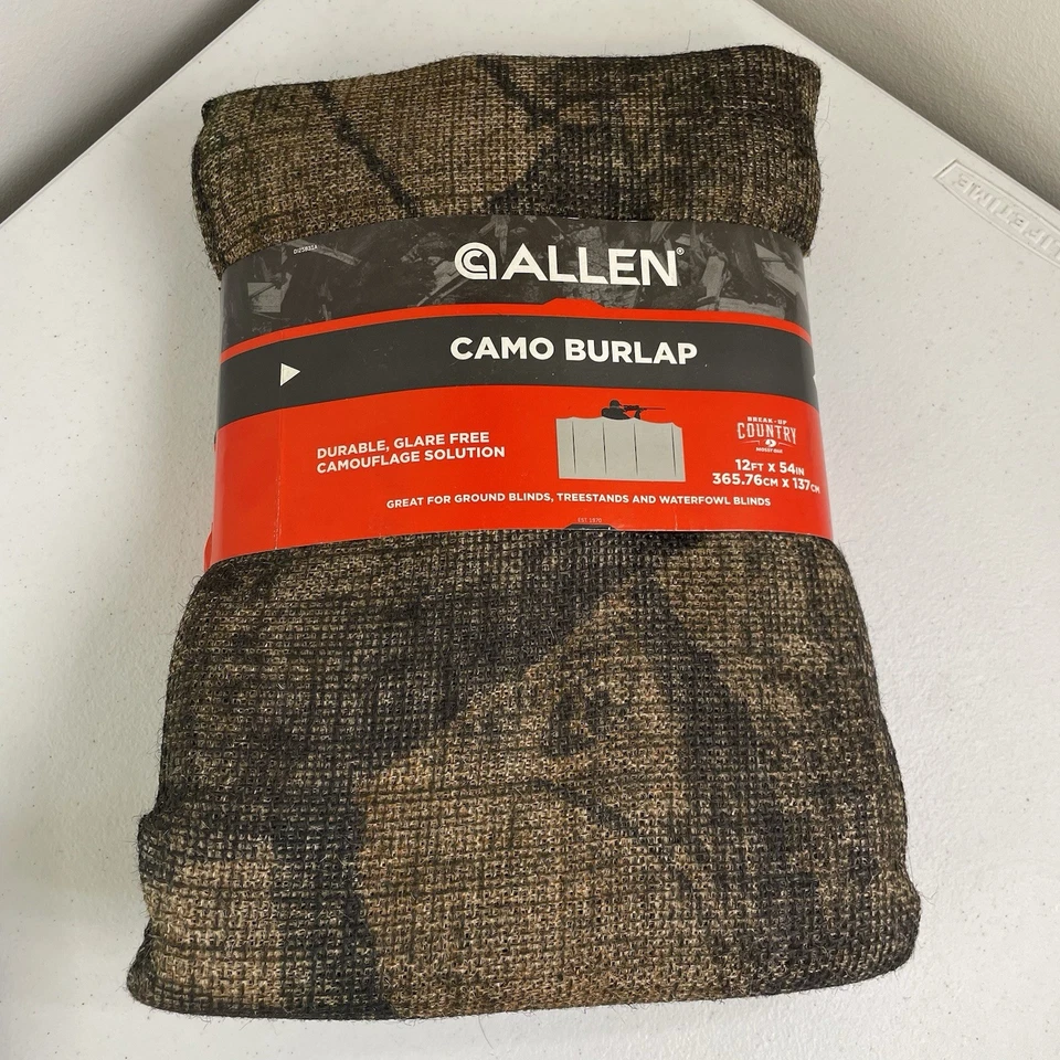 Allen Camo Burlap 12’x54” Ground Blind Tree stand Waterfowl Blind Mossy Oak New - Image 2 of 3