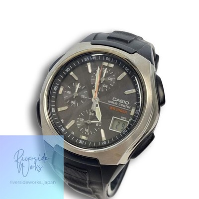 CASIO Watch Analog Rubber Solar Black WVQ-400