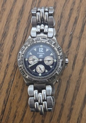 FOSSIL Vintage Men's Watch Stainless Steel Quartz BQ-8795 W 40mm