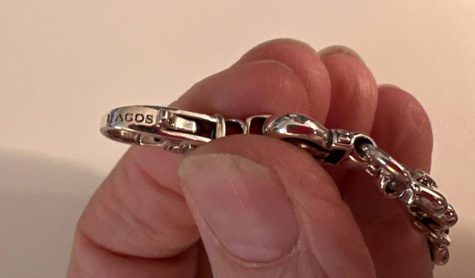 LAGOS Caviar Sterling Silver Derby Fluted Bracelet, L 7.5”, Wt 29.2 Grams, $595 - Image 2 of 4