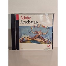 Adobe Acrobat 5.0 Full Version CD w/ Serial Key Vintage 2001 Windows Software