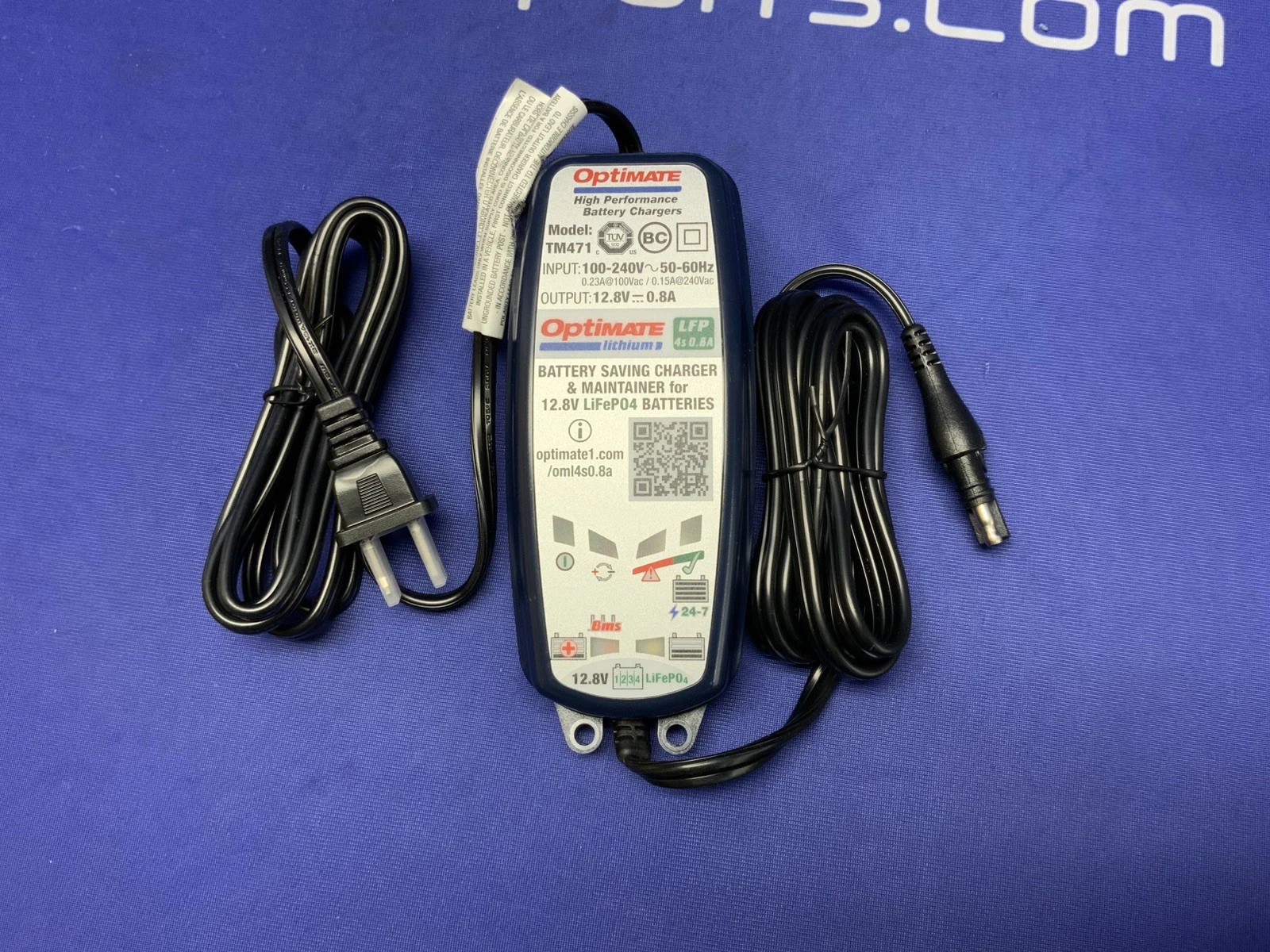 Optimate .8A Lithium Battery Charger C57001-471