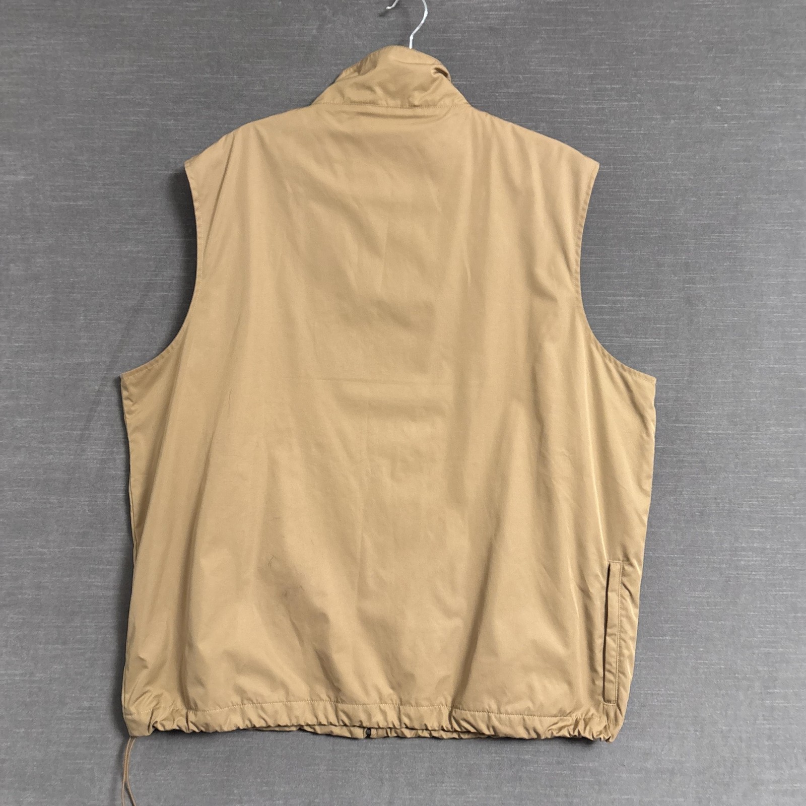 Vintage Polo Golf Ralph Lauren Vest XXL Tan Full Zip Windbreaker Jacket Preppy thumbnail 2