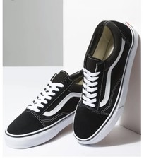 New in Box Vans Classic Old Skool Canvas Black/White, Fast Shipping