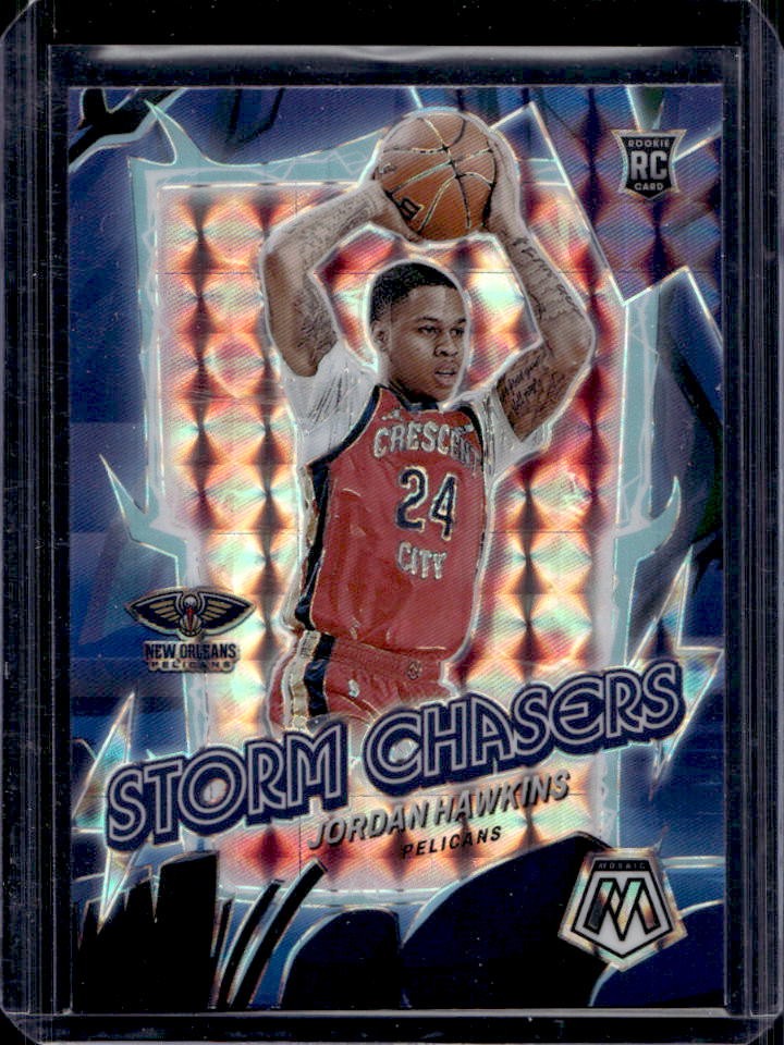 2023-24 Mosaic Jordan Hawkins Storm Chasers RC Rookie #15 Pelicans