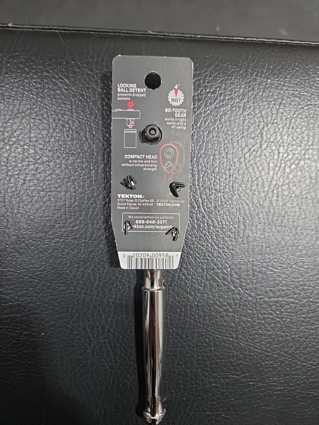 TEKTON 90 Tooth Quick Release Ratchet 1/4-Inch Drive 6-inch SRH11006