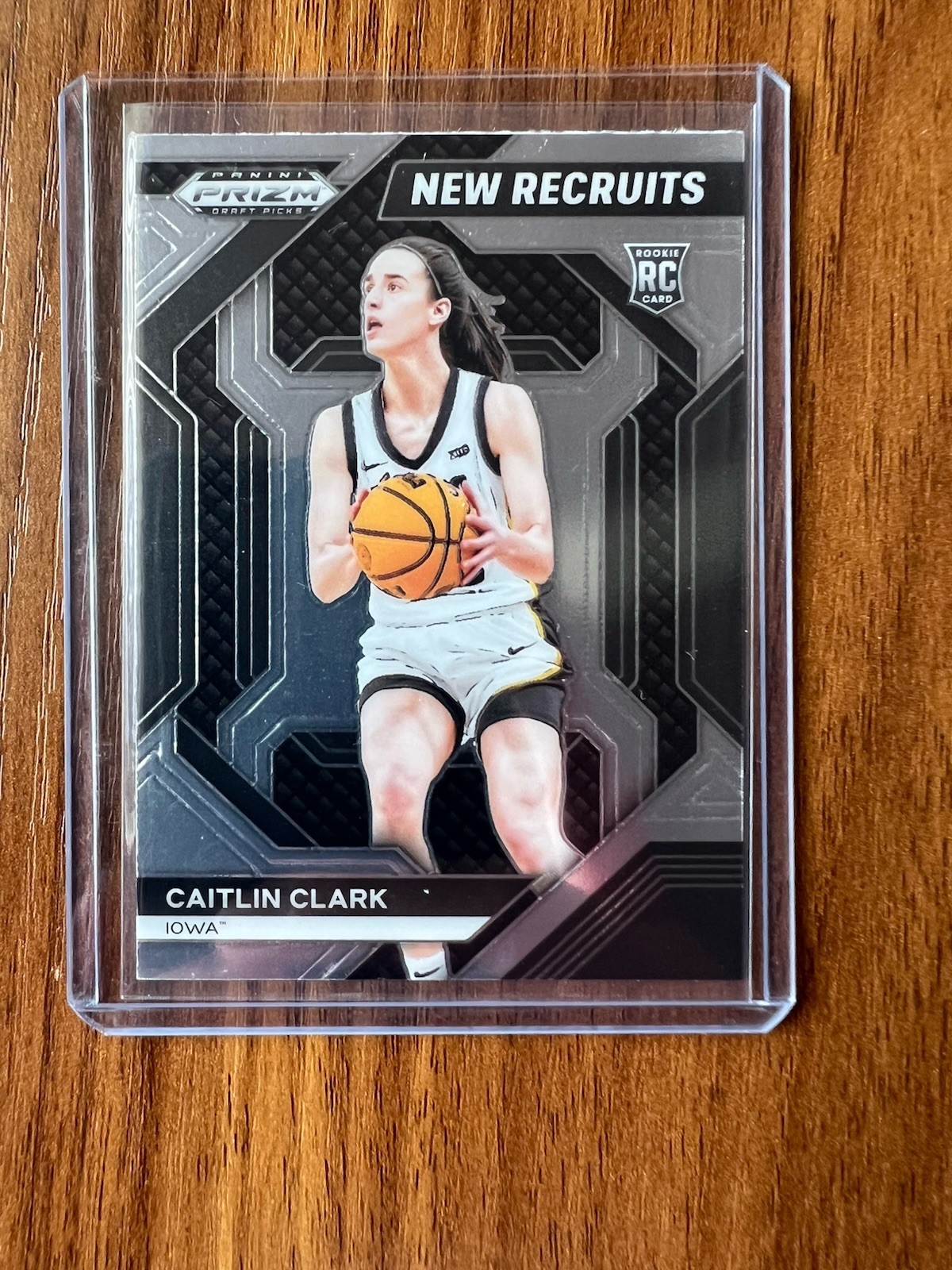 2024 Panini Prizm Draft Picks - New Recruits Caitlin Clark #14 Silver Prizm (RC)