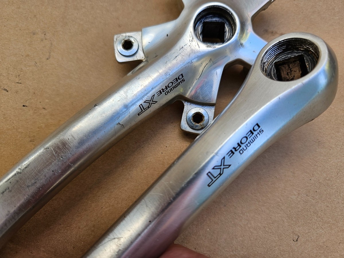 Shimano Deore XT Fc-m737 Vintage Retro Crankset From 1994 175mm