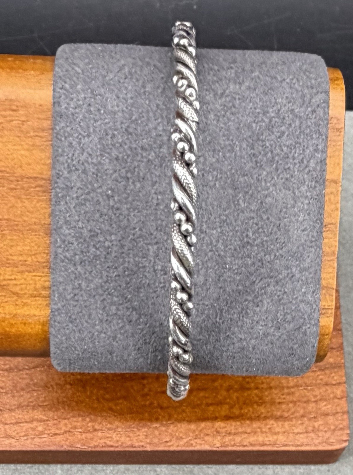 VINTAGE Sterling Silver Solid Stackable 4.5MM Ban… - image 2