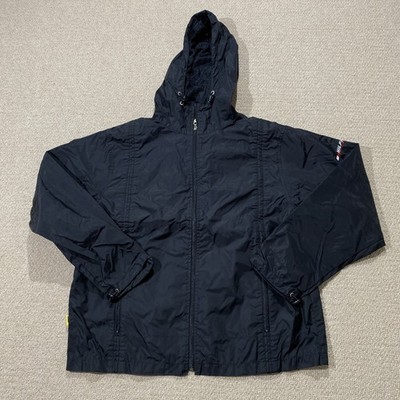 Tommy Hilfiger Jacke Herren Medium Relaxed schwarz leichter Nylon Windbreaker