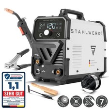 STAHLWERK Schweißgerät Mini FLUX 120 A Fül...