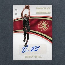 2016-17 Panini Immaculate Modern Marks Norman Powell Auto Gold 10/10 #AY