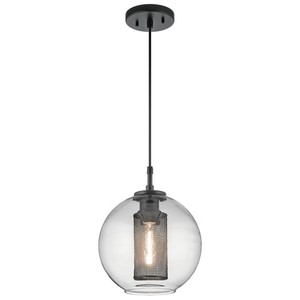 Kichler Edmund-Light Satin Black and Brushed Nickel Hanging Light 3 Boxes Total