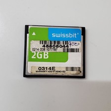 Swissbit CFM Swissbit 2GB CompactFlash CF Card SFCF2048H4BK2SA Industrial Memory