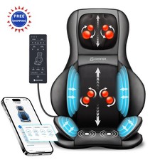 Shiatsu Neck Back Massager with Heat 2D 3D Massage Chair Pad App Control COMFIER