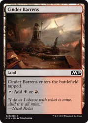 Cinder Barrens 248/280 Core Set 2019 MTG Common Land