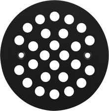 4-1/4 Inch Screw-in Shower Drain Cover Replacement Floor Strainer - Brushed N...