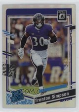 2023 Panini Donruss Optic Rated Rookie Holo Prizm Trenton Simpson #209 2l4