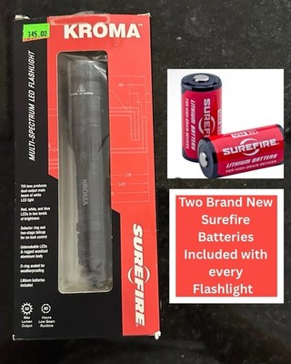 BRAND NEW SureFire Kroma K2-BK-BL/RD Dual-Spectrum Flashlight   Mint NOS 